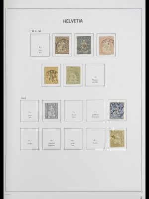 Postzegelverzameling 33925 Zwitserland 1854-1991.