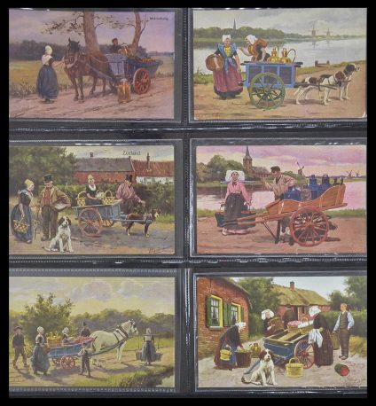 Postzegelverzameling 33928 Nederland ansichtkaarten 1910-1930.