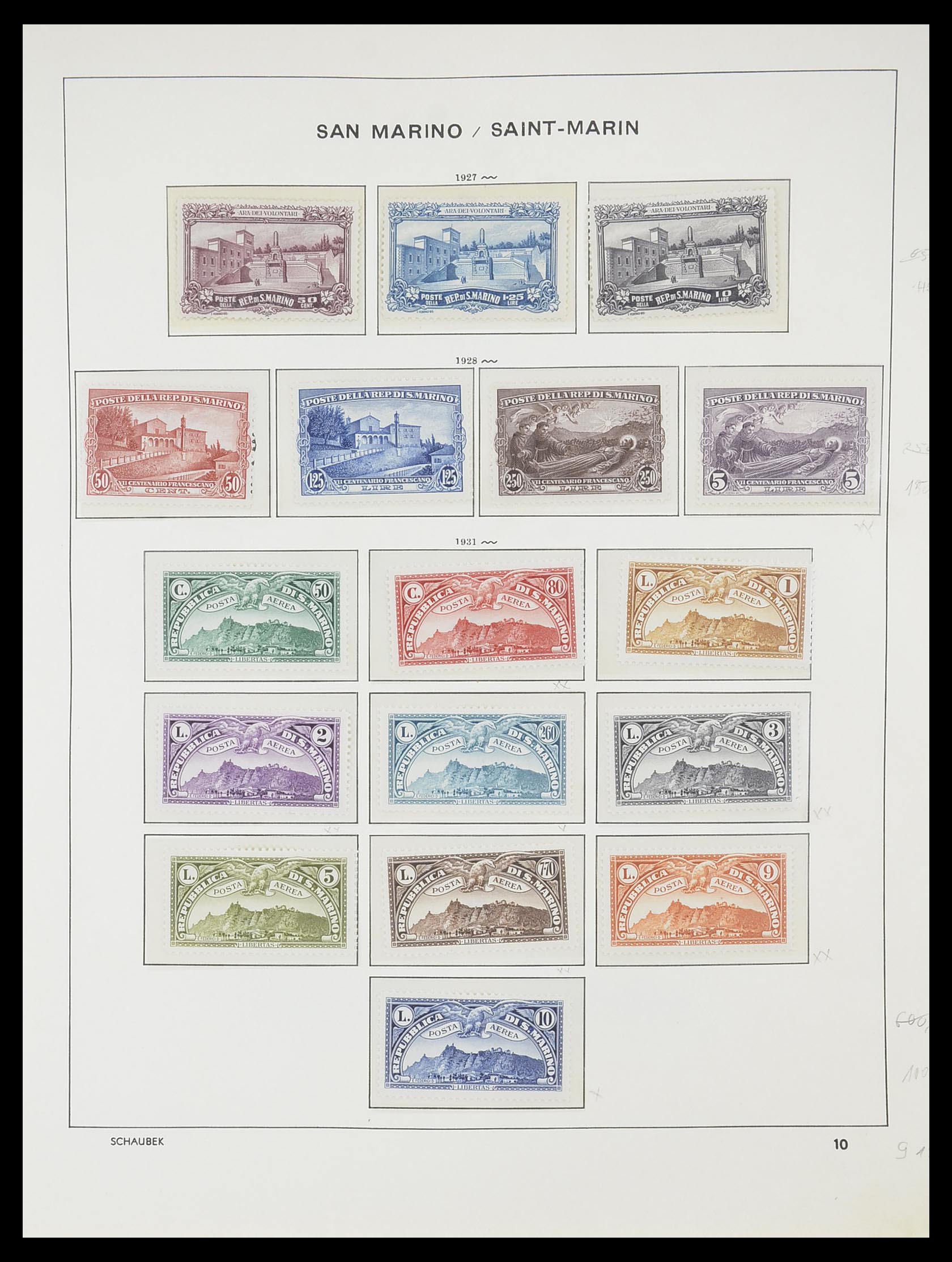 Postzegelverzameling 33937 San Marino 1877-1983. Postzegelverzameling 33937 San Marino 1877-1983.