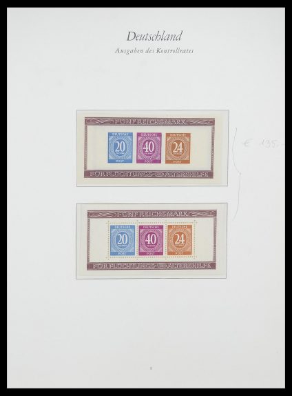 Foto van Postzegelverzameling 33938 Duitse Zones 1945-1949.