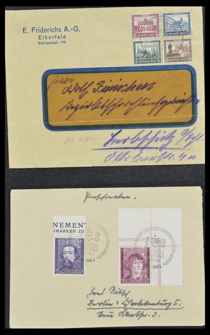 Foto van Postzegelverzameling 33942 Duitsland brieven 1930-1952.