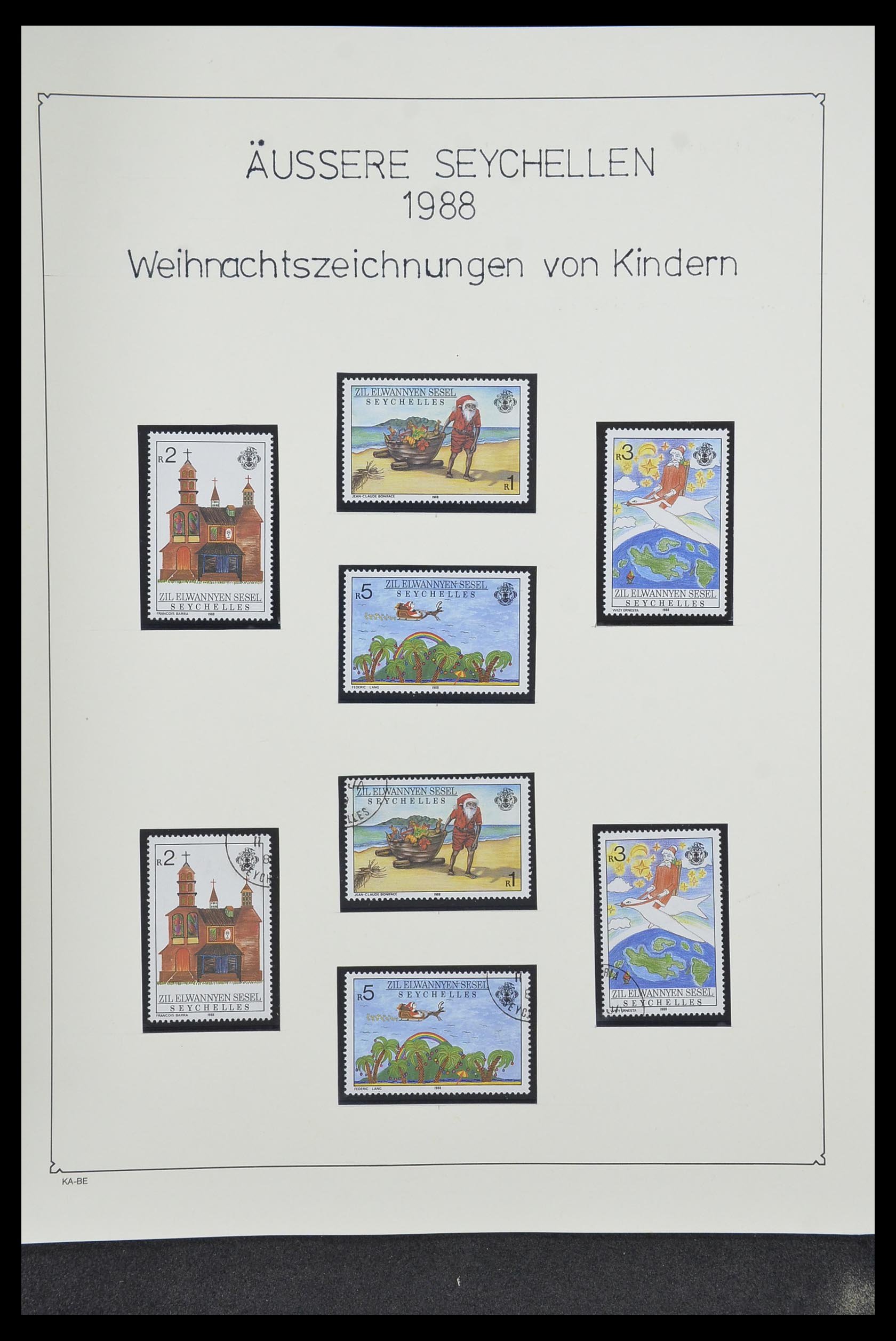 Postzegelverzameling 33953 Seychellen 1976-1988. Postzegelverzameling 33953 Seychellen 1976-1988.