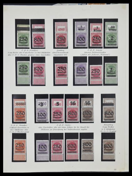 Postzegelverzameling 33957 Duitse Rijk infla 1923.