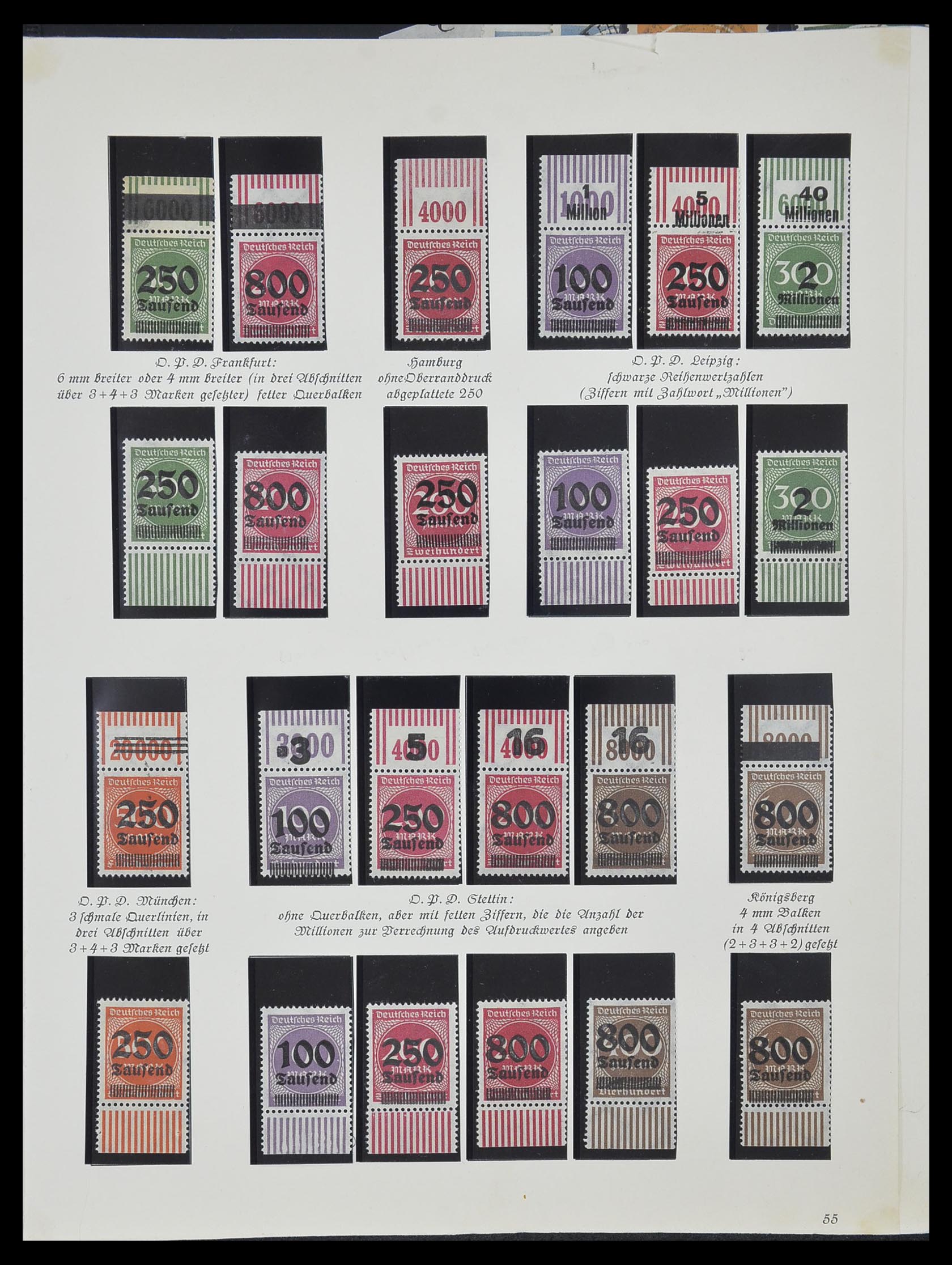 Postzegelverzameling 33957 Duitse Rijk infla 1923. Postzegelverzameling 33957 Duitse Rijk infla 1923.