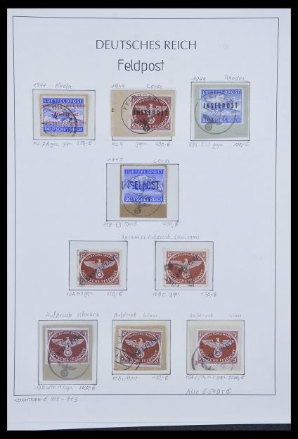 Postzegelverzameling 33965 Duitsland veldpost 1942-1945.