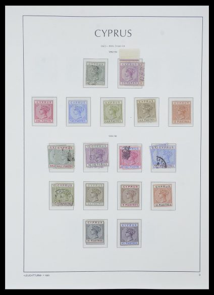 Postzegelverzameling 33967 Cyprus 1880-2004.