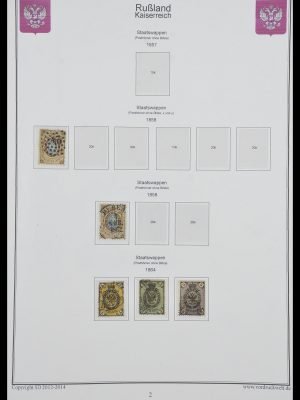 Postzegelverzameling 33974 Rusland 1858-1998.