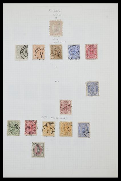 Postzegelverzameling 33980 Finland en Baltische Staten 1866-1990.