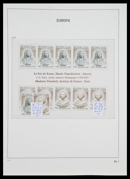 Postzegelverzameling 33985 Europa CEPT blokken 1974-2014.