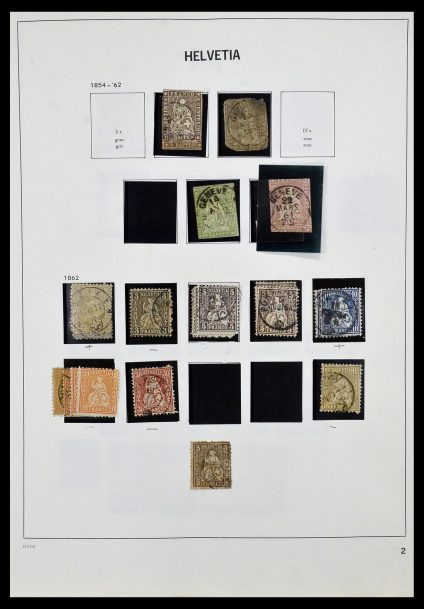 Postzegelverzameling 33990 Zwitserland 1854-1998.