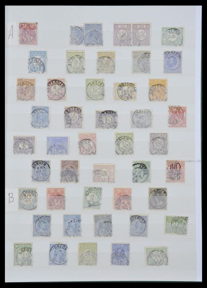 Postzegelverzameling 33992 Nederland kleinrondstempels.