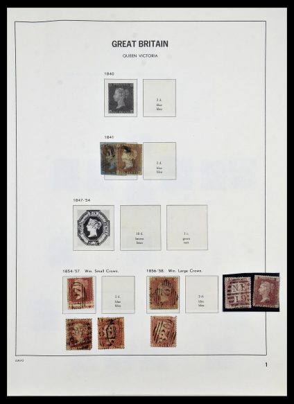 Postzegelverzameling 33999 Engeland 1841-2000.