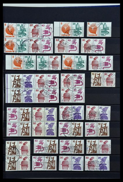 Postzegelverzameling 34003 Bundespost combinaties 1950-2020.