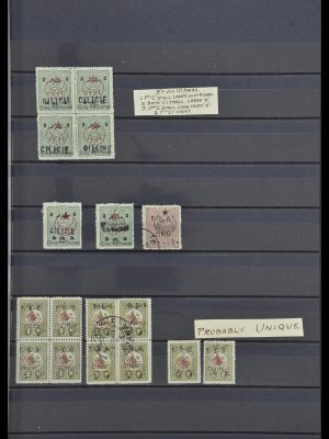 Postzegelverzameling 34012 Cilicië 1919-1920.