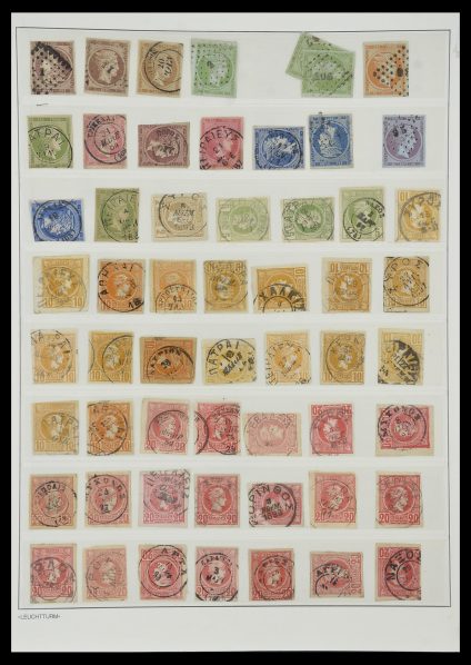 Foto van Postzegelverzameling 34013 Griekenland stempels 1861-1980.