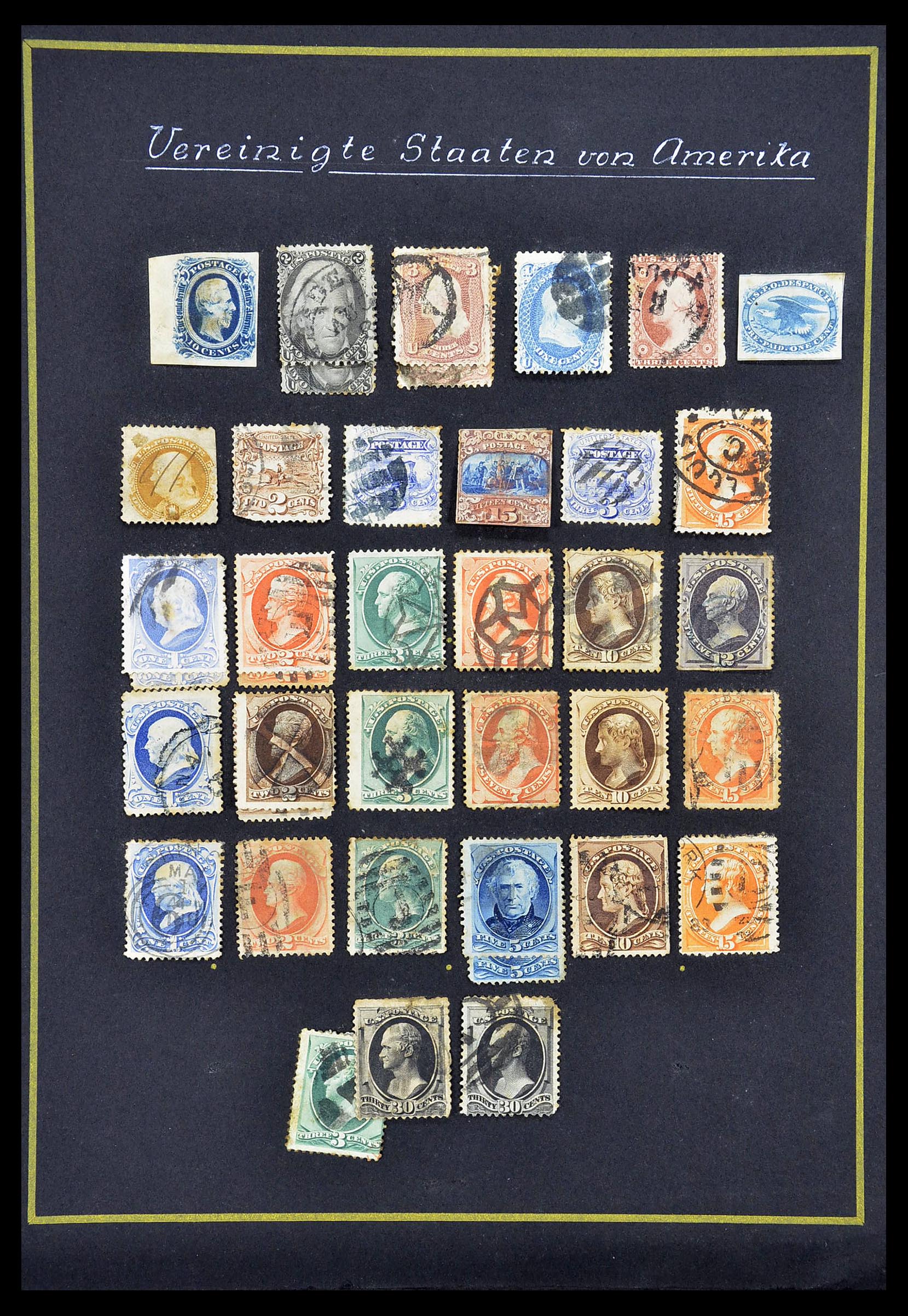 Postzegelverzameling 34020 USA klassiek 1857-1920. Postzegelverzameling 34020 USA klassiek 1857-1920.