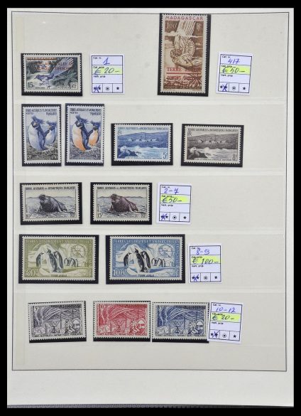 Postzegelverzameling 34035 Frans Antarctica 1955-1992.