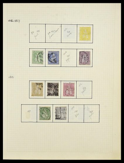 Postzegelverzameling 34038 Zwitserland 1854-1973.