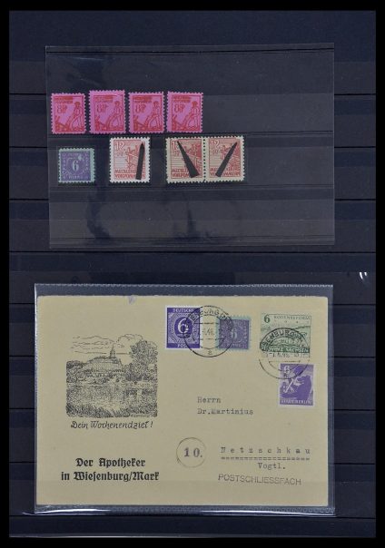Postzegelverzameling 34039 Mecklenburg-Vorpommern 1945-1946.