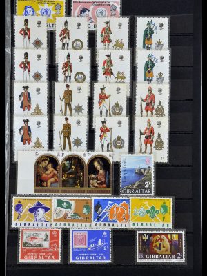Postzegelverzameling 34043 Engelse koloniën 1953-1980.