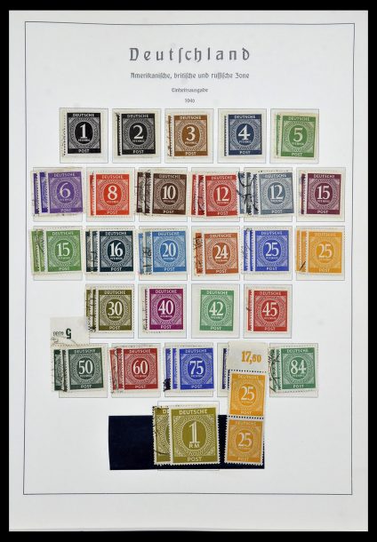 Postzegelverzameling 34053 Duitse Zones 1945-1949.