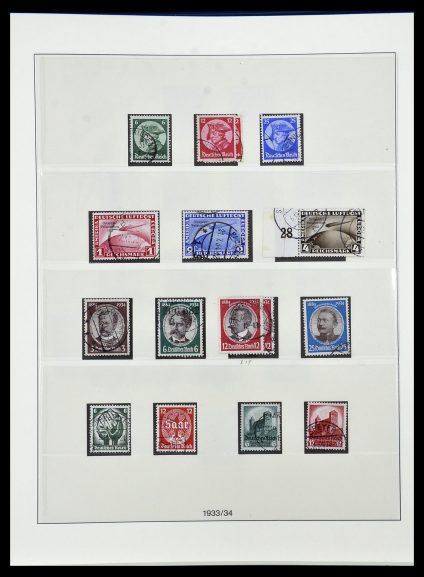 Postzegelverzameling 34055 Duitse Rijk 1933-1945.