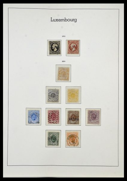 Postzegelverzameling 34066 Luxemburg 1852-2005.