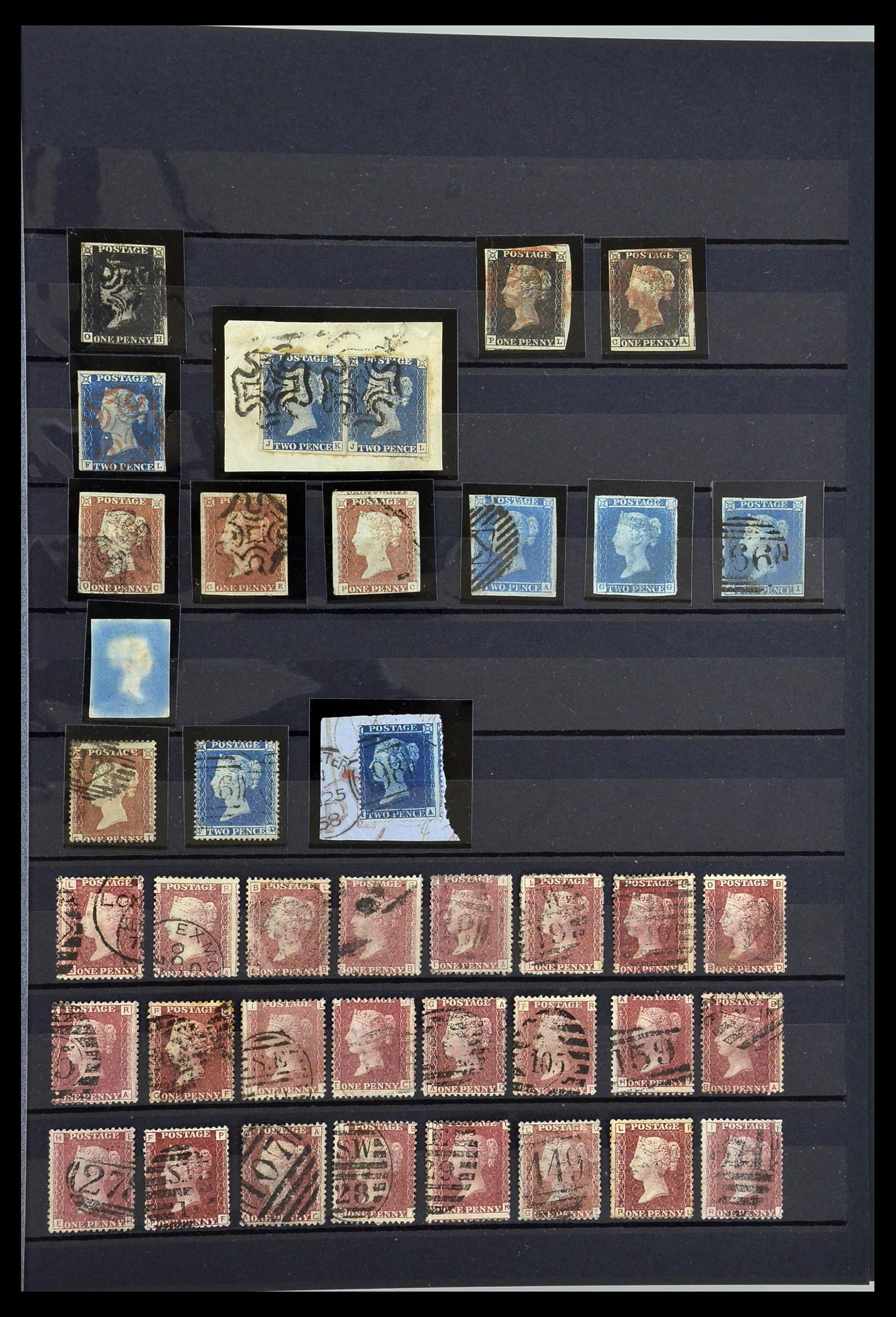 Postzegelverzameling 34075 Engeland 1840-1980. Postzegelverzameling 34075 Engeland 1840-1980.