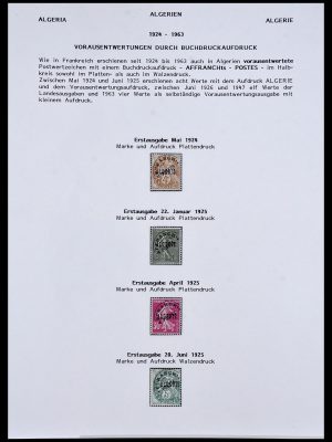 Postzegelverzameling 34076 Algerije voorafstempelingen 1924-1963.