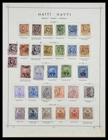 Postzegelverzameling 34078 Haïti 1881-1970.