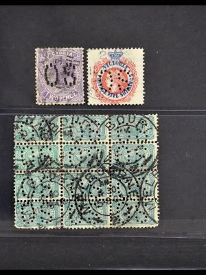 Postzegelverzameling 34095 Australië en Staten dienstzegels 1901-1933.