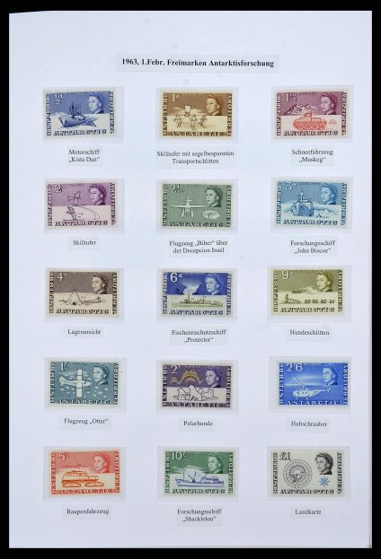 Postzegelverzameling 34105 Brits Antarctica 1963-1993.