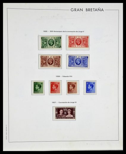Foto van Postzegelverzameling 34121 Engeland 1935-1999.