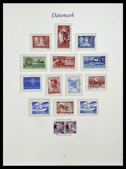 Foto van Postzegelverzameling 34122 Denemarken 1960-2001.