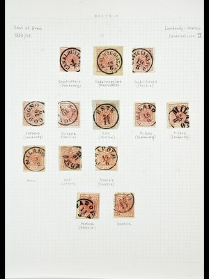 Postzegelverzameling 34124 Lombardije Venetië 1850-1854.