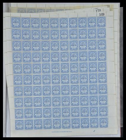 Postzegelverzameling 34126 Jordanië port 1952-1957.