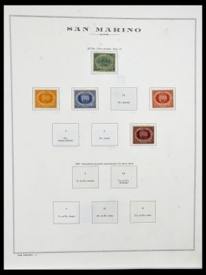 Postzegelverzameling 34133 San Marino 1877-1965.
