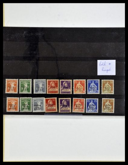 Foto van Postzegelverzameling 34135 Zwitserland back of the book 1910-1950.