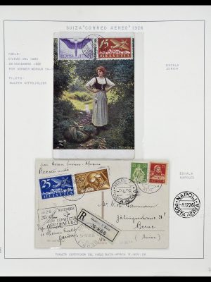 Foto van Postzegelverzameling 34137 Zwitserland luchtpostbrieven 1923-1963.