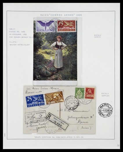 Foto van Postzegelverzameling 34137 Zwitserland luchtpostbrieven 1923-1963.