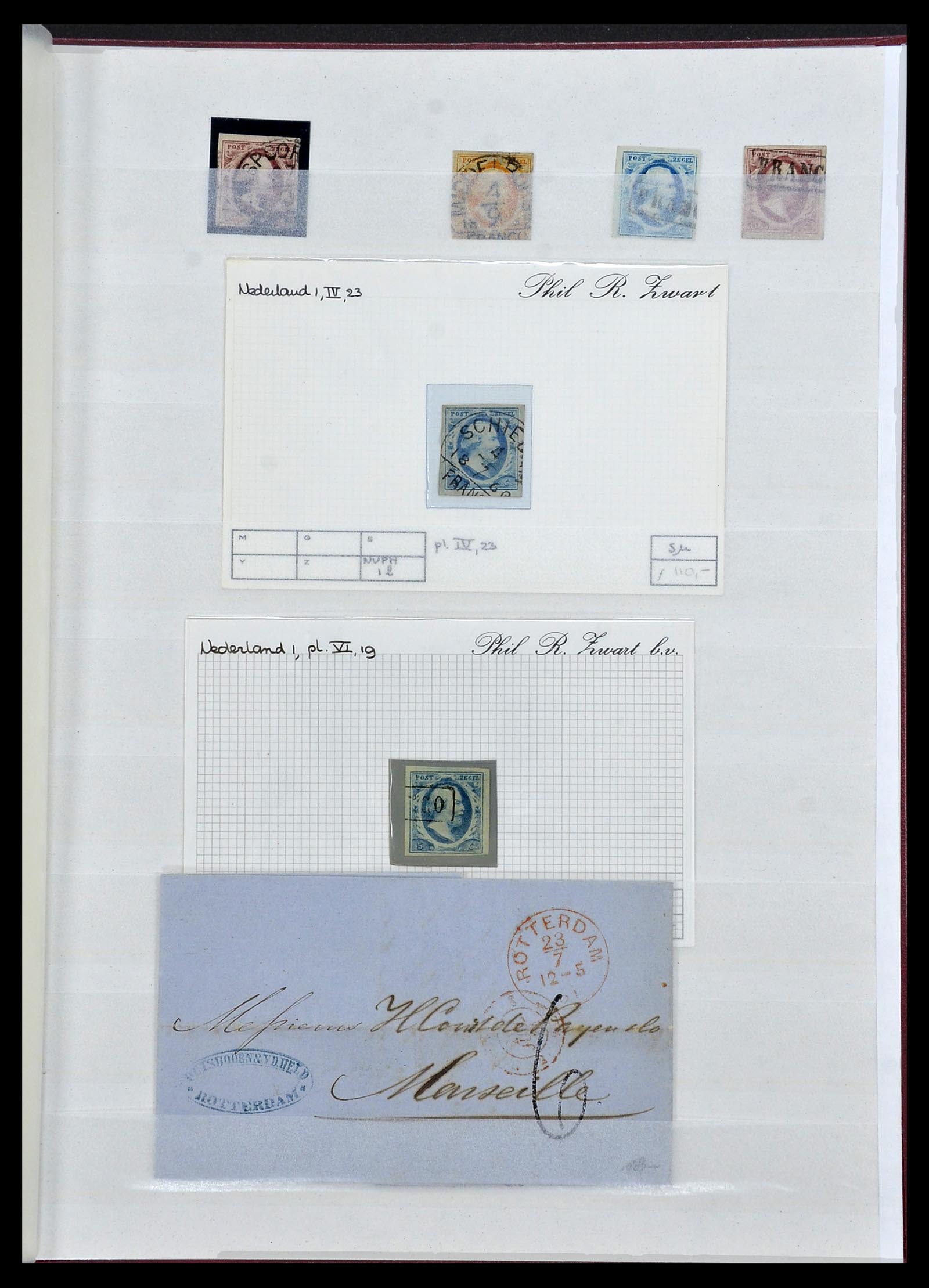 Postzegelverzameling 34138 Nederland 1852-1945. Foto van Postzegelverzameling 34138 Nederland 1852-1945.