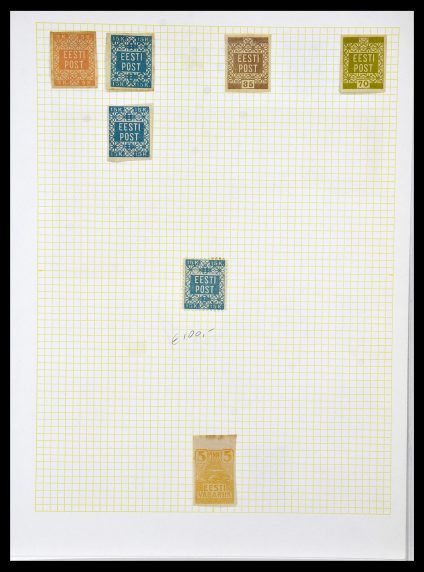 Postzegelverzameling 34139 Estland 1918-2002.