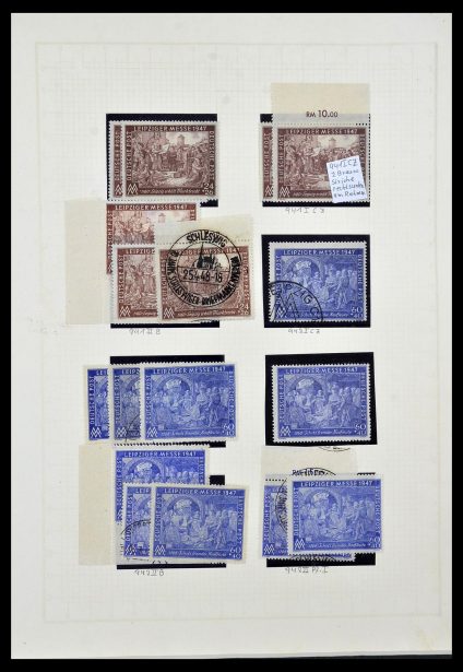 Postzegelverzameling 34152 Duitse Zones 1945-1949.