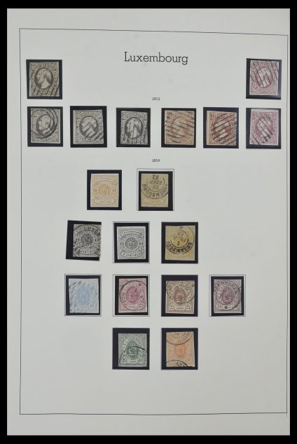 Postzegelverzameling 34157 Luxemburg 1852-1974.