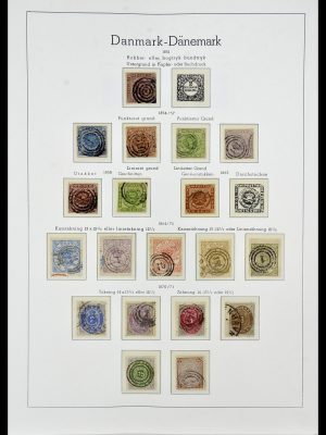 Postzegelverzameling 34165 Denemarken 1851-2004.