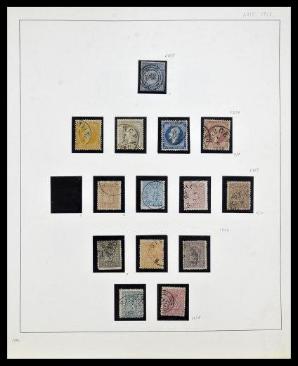 Postzegelverzameling 34168 Noorwegen 1855-1985.