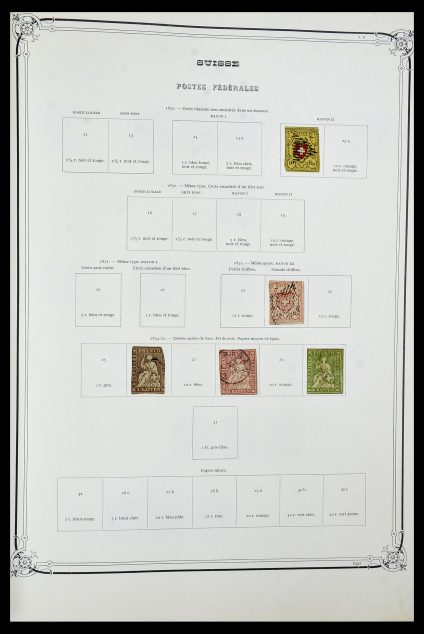 Postzegelverzameling 34176 Zwitserland 1850-1996.