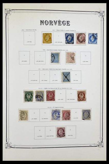 Postzegelverzameling 34177 Noorwegen 1856-1999.
