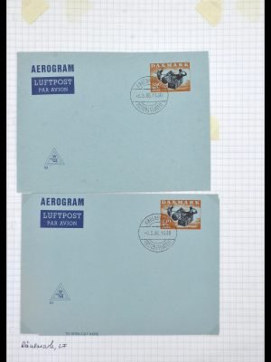 Postzegelverzameling 34189 Denemarken postwaardestukken 1871-2002.
