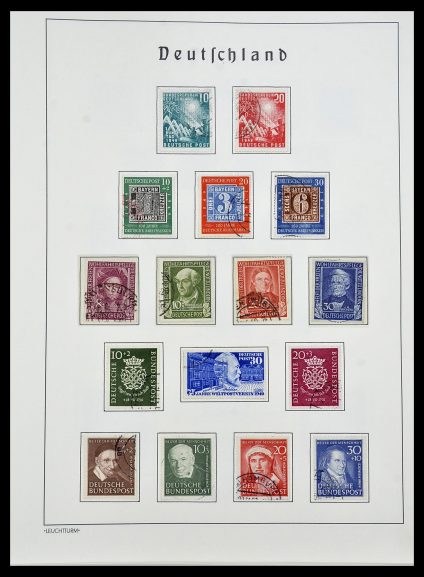 Postzegelverzameling 34193 Bundespost 1949-1977.